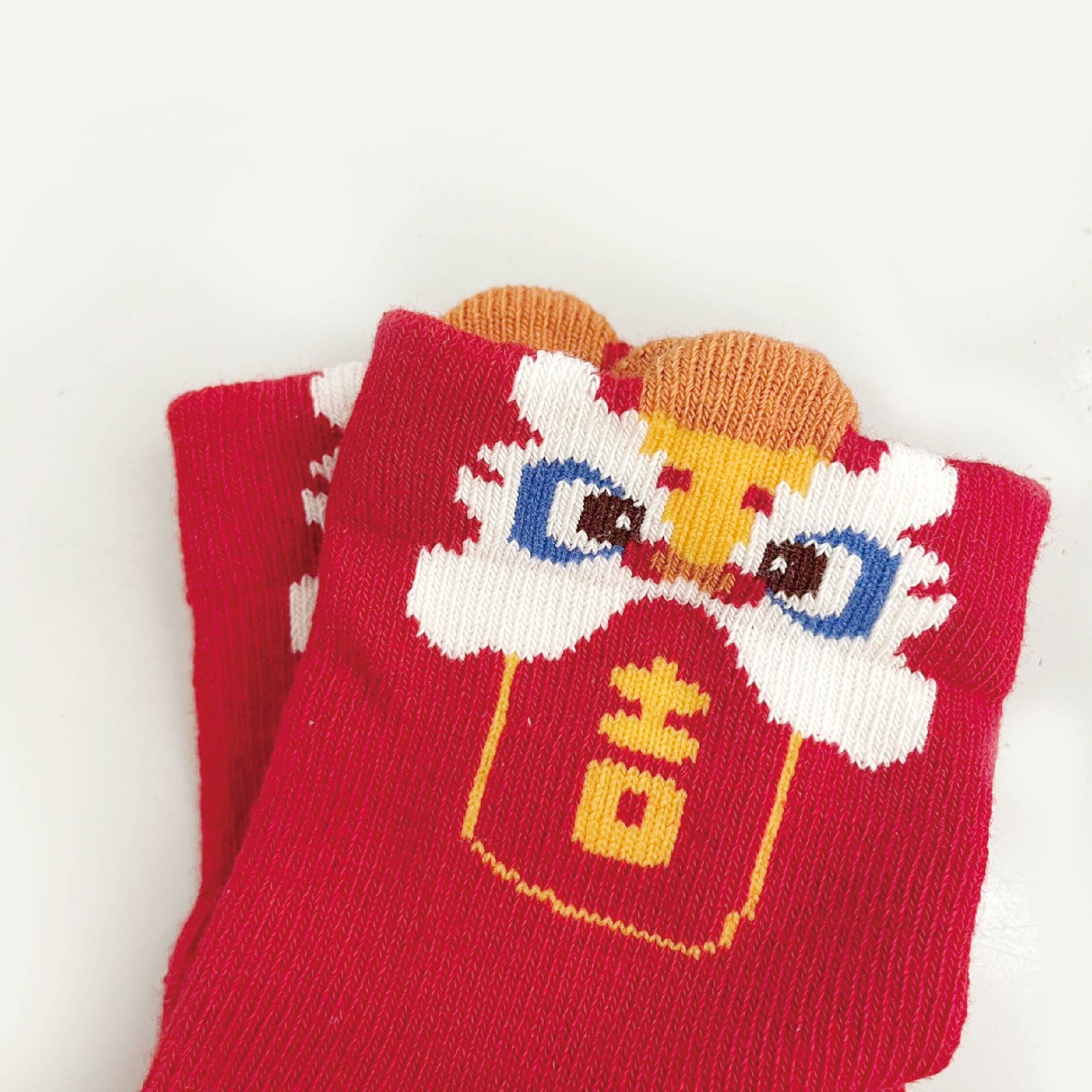 【JA4090】舞獅吉字襪子