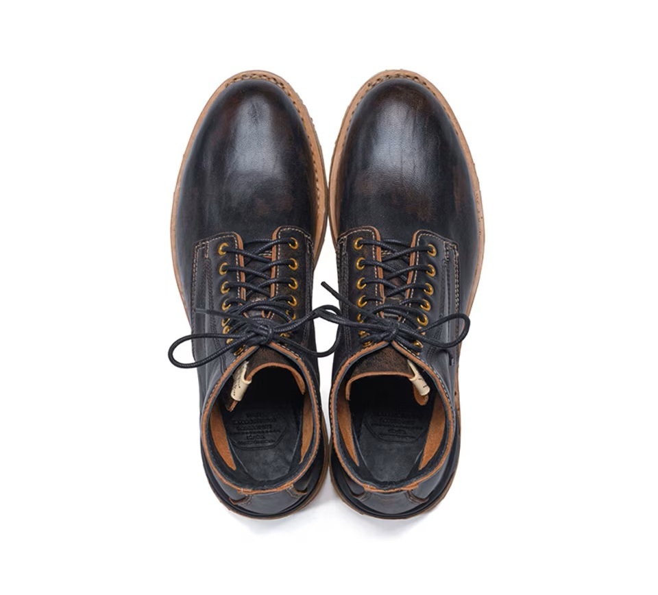 RE-STOCK: VISVIM VIRGIL BOOTS-FOLK *French Lamb leather - BLACK SIZE 10 PRE ORDER ITEM (預訂中)