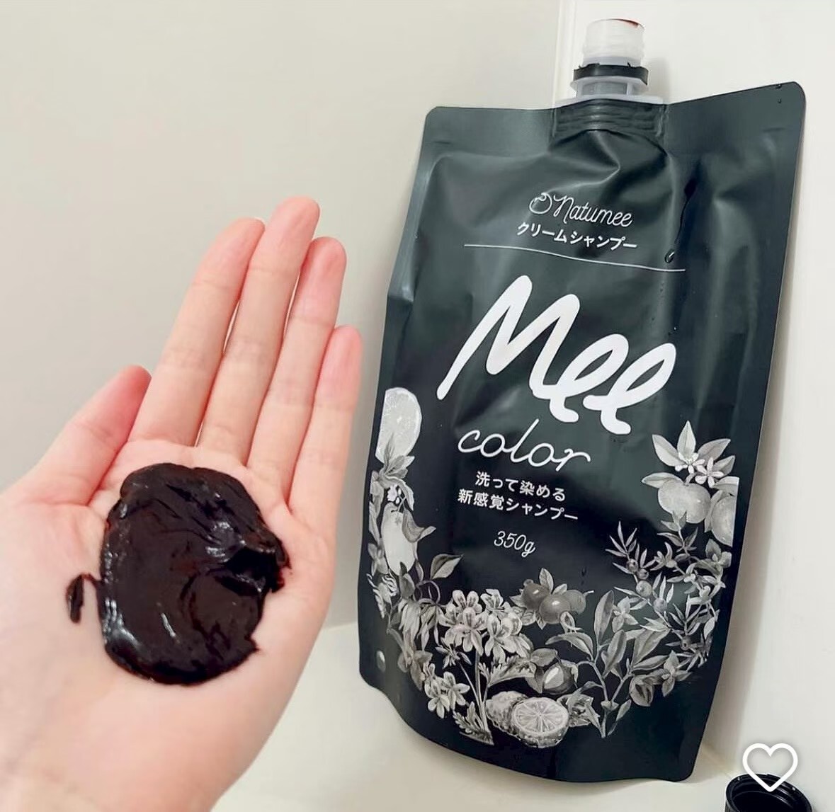 （一洗即染）日本MEE COLOR NATUMEE 三合一草本護髮染白髮洗頭水 350G Z776（2-3星期寄出）