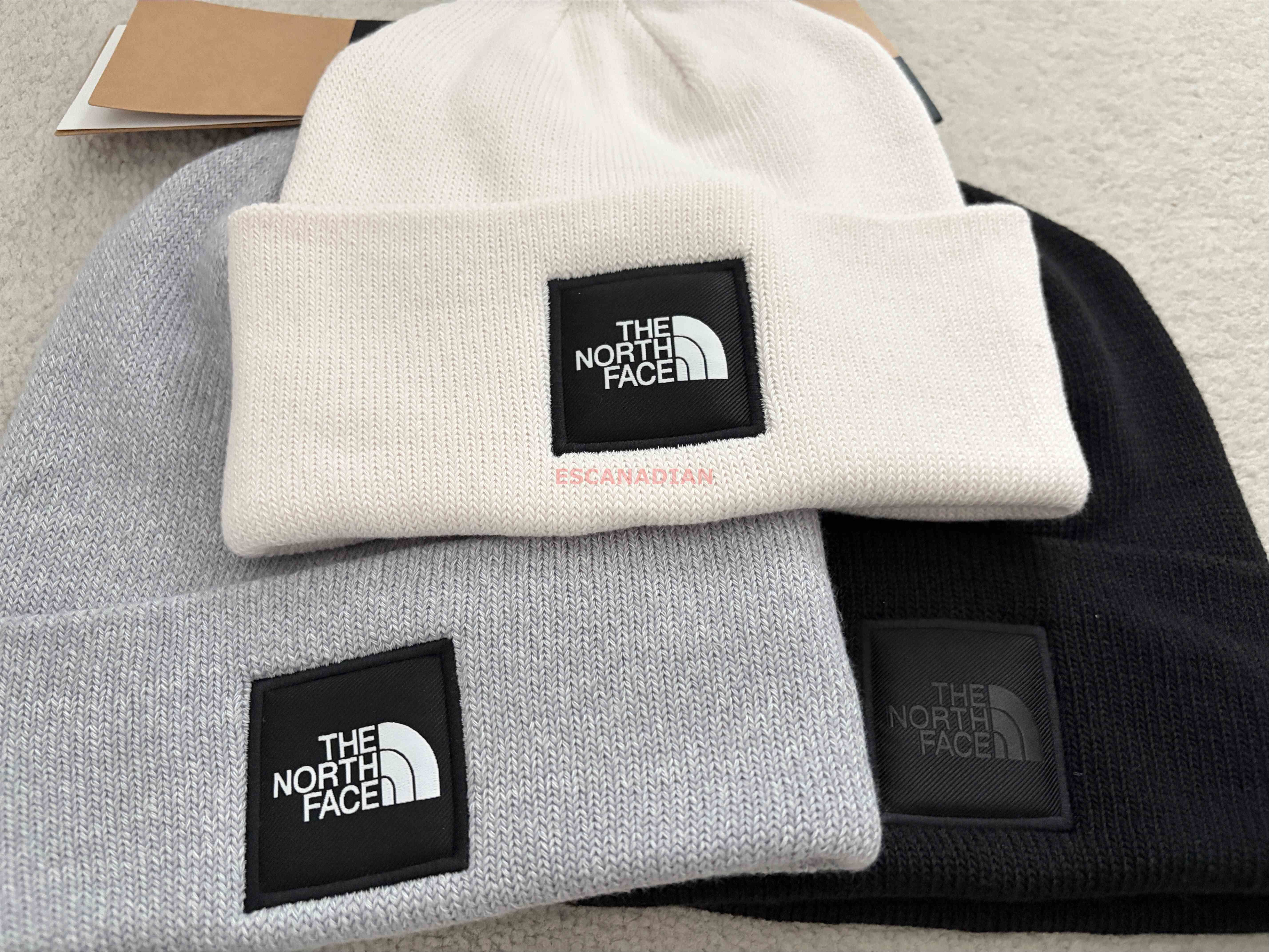 THE NORTH FACE 大人 BOX LOGO厚款 針織毛帽 (3色)