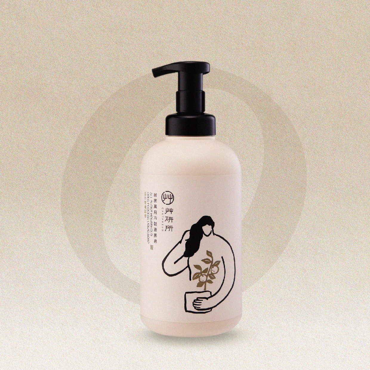 艸研所 居家萬用冷製液態皂 1000ml