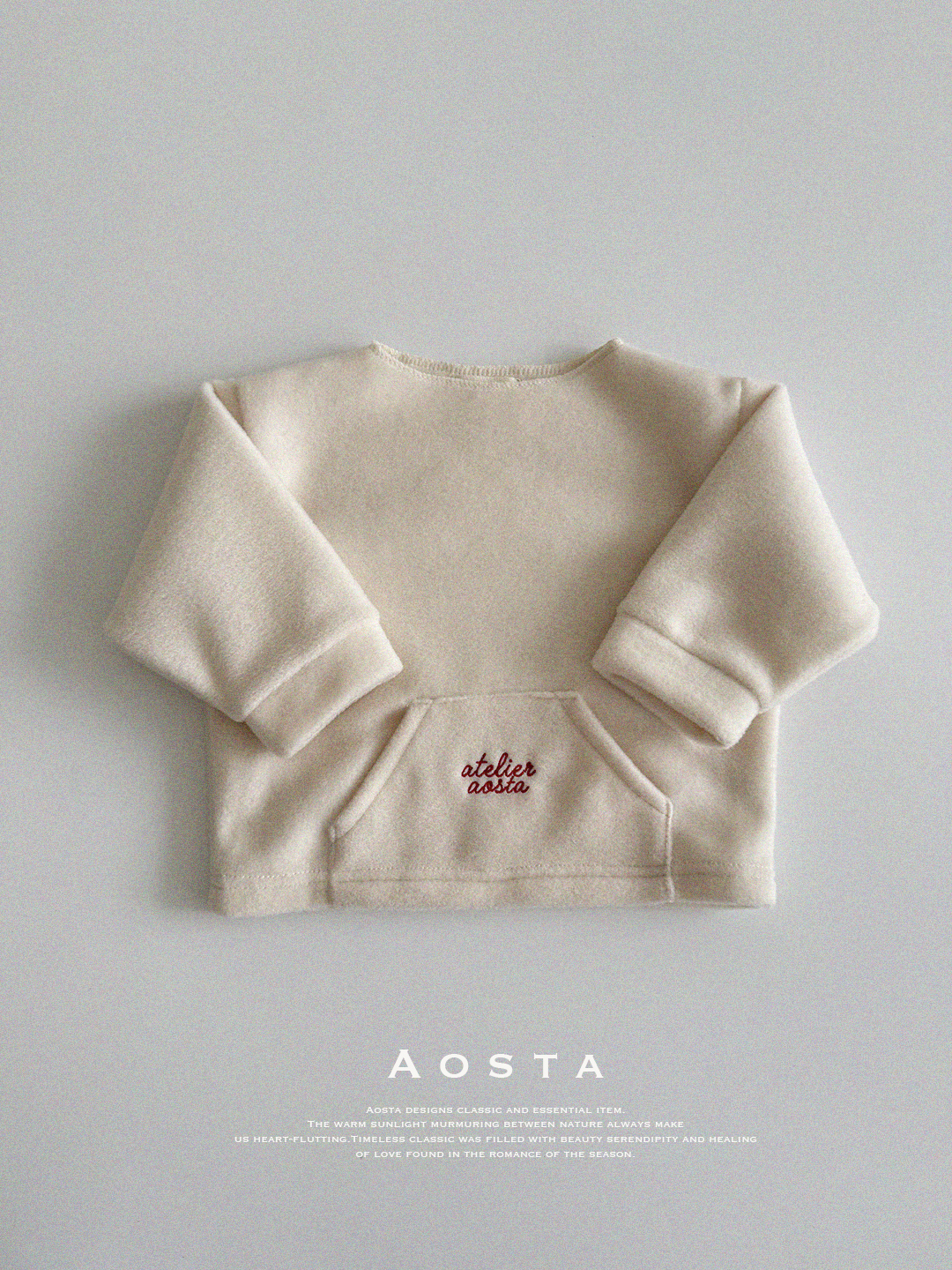 AOSTA奶油口袋上衣