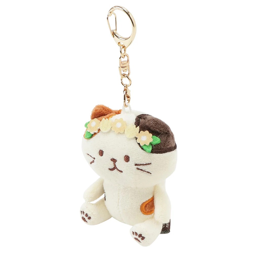FukuFuku Cat Flower Keychain - Michelangelo