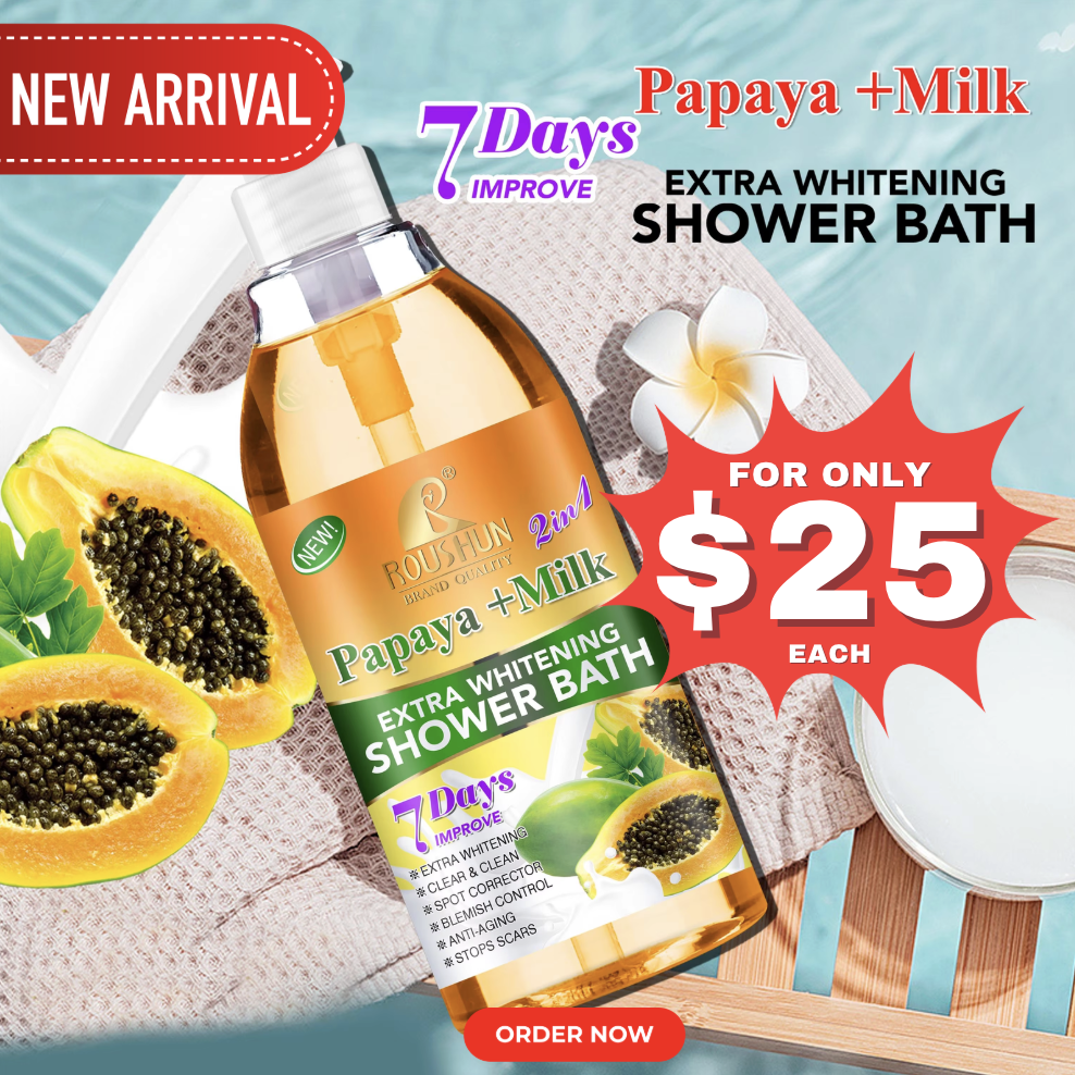 Roushun Papaya + Milk Extra Whitening Shower Bath