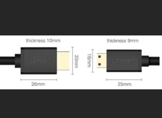Ugreen Mini HDMI 轉 HDMI 4K金屬頭音頻傳輸線- 1.5米_HD108 - 11167
