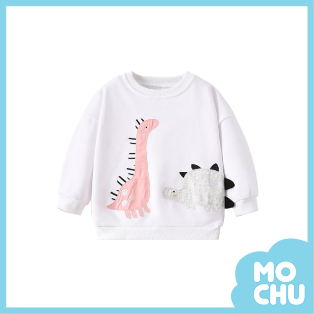 恐龍兄弟貼布繡長袖上衣