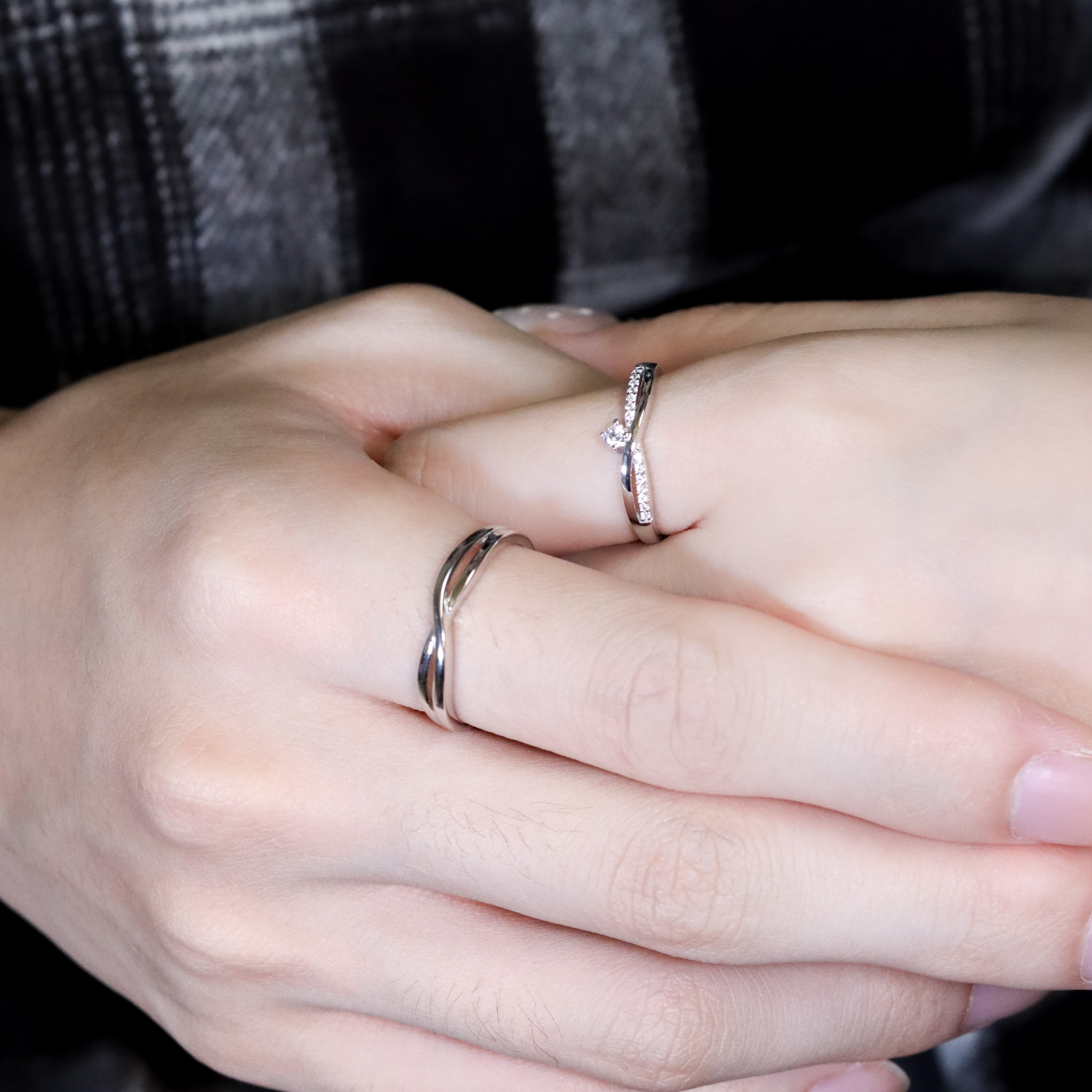 | 925銀・白金 | 只看見你情侶戒指 （男款 /女款）  | RI0992 |