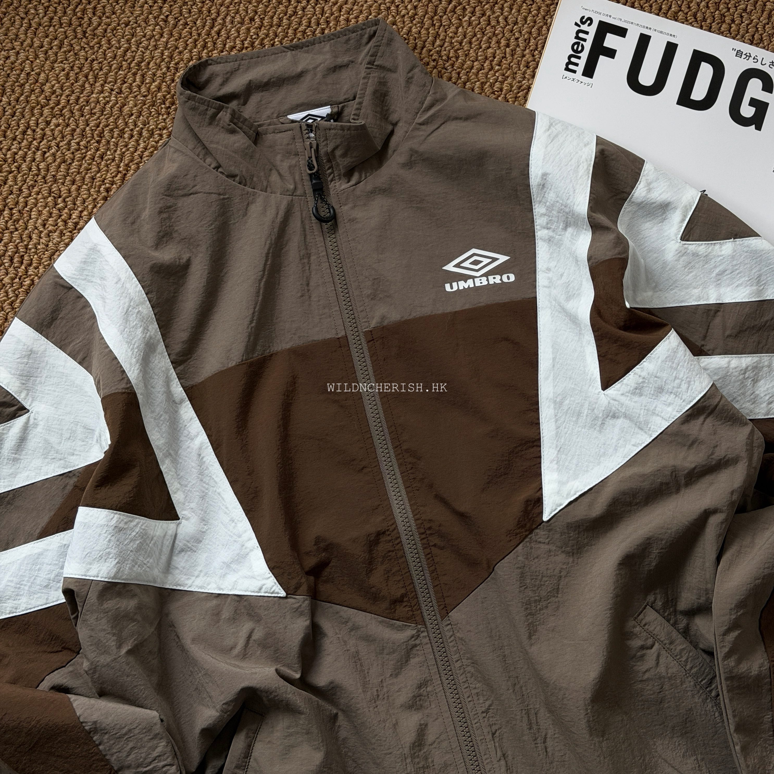 現貨 | Umbro Track Jacket 皺紋尼龍 寬鬆版型 防風外套
