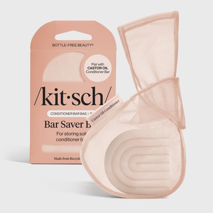 美國 Kitsch 香氛皂起泡收納網袋 新版 淺粉