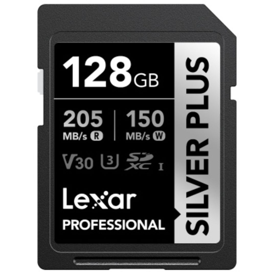Lexar® Professional SILVER PLUS SDXC™ UHS- I , 64GB/128GB/256GB/512GB/1TB(up to 205MB/s Read, up to 100MB/s Write)