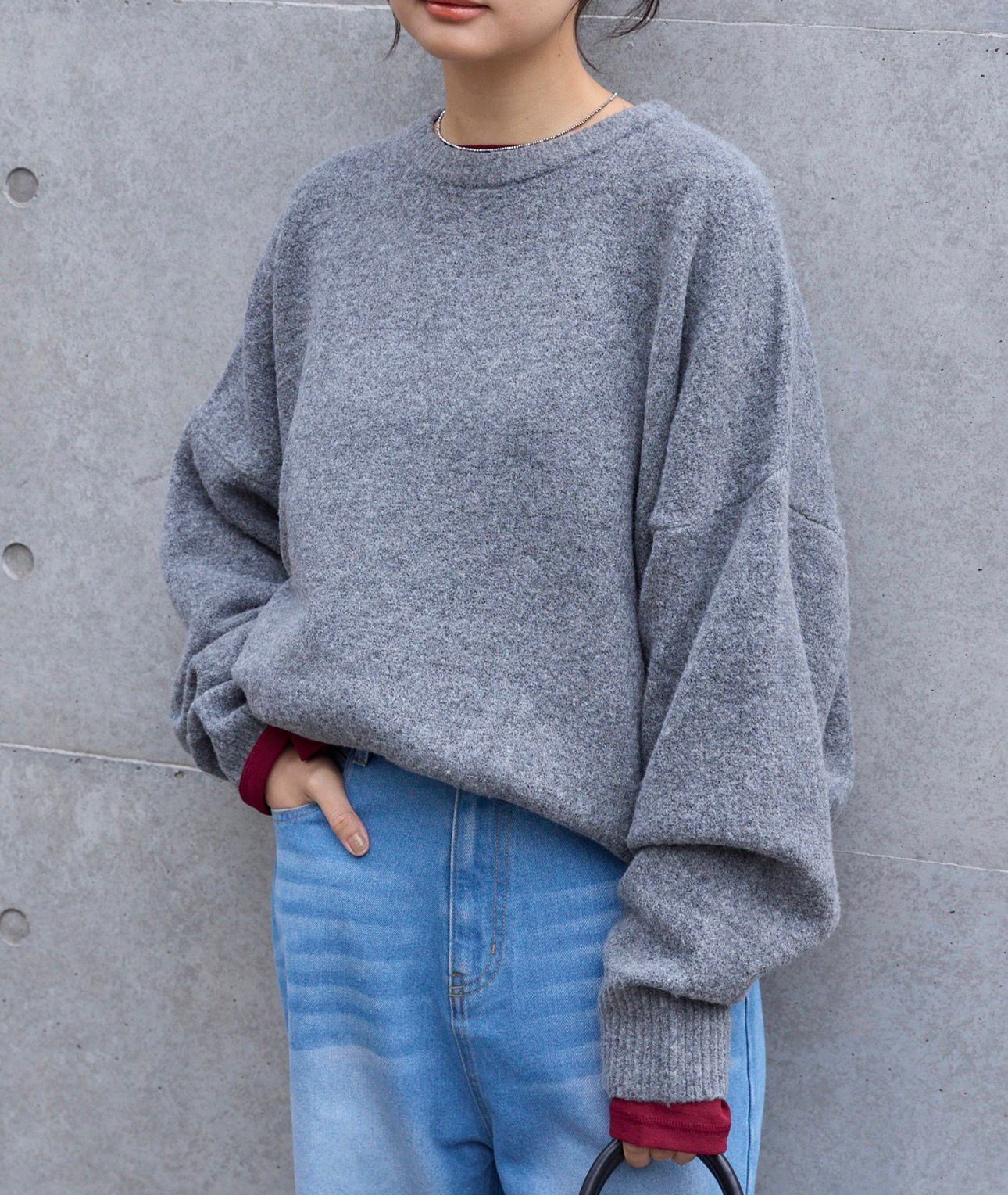 【預購】JN123001 MONO-MART 圓領針織上衣