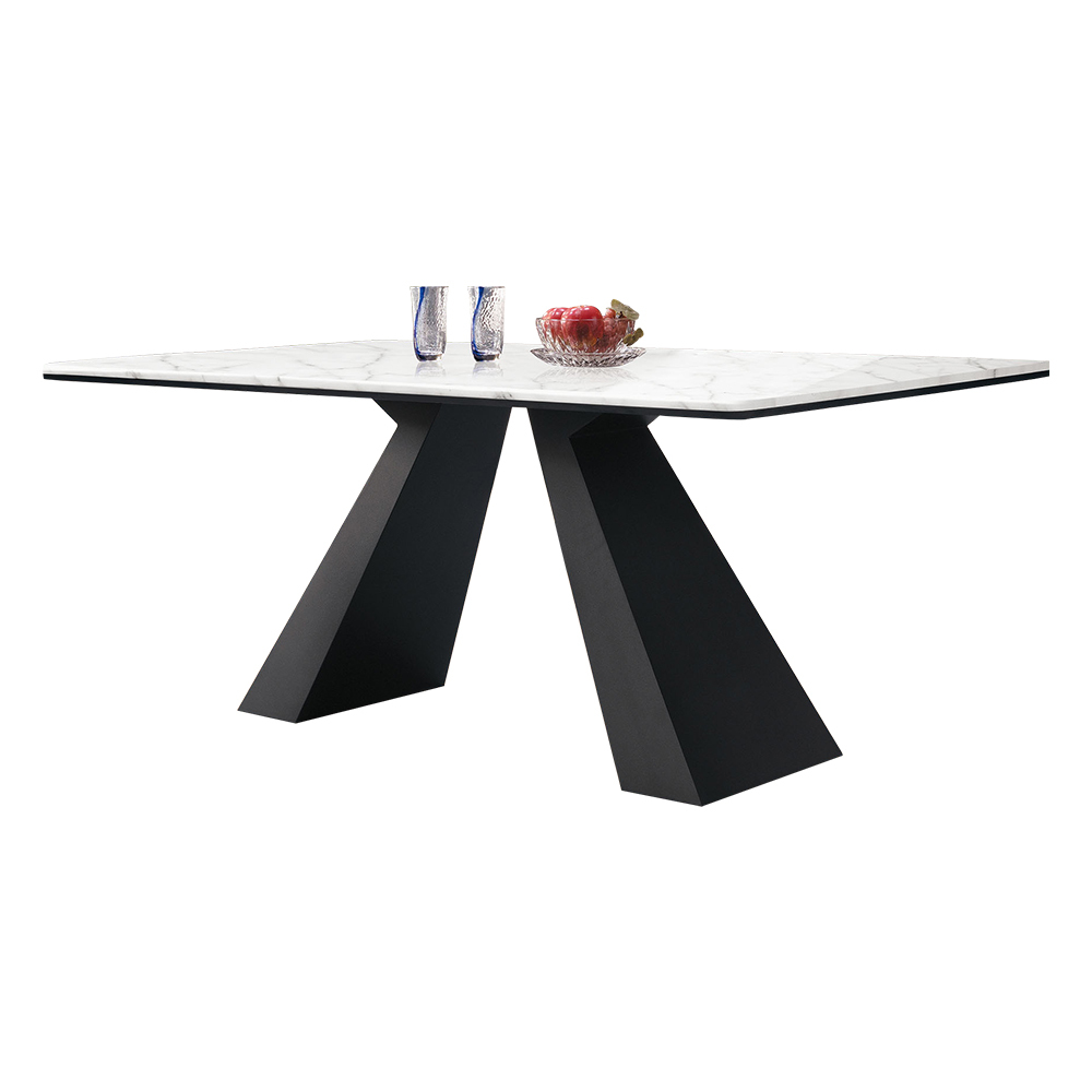 加尼爾6尺造型奢晶石面餐桌/長桌/會議桌