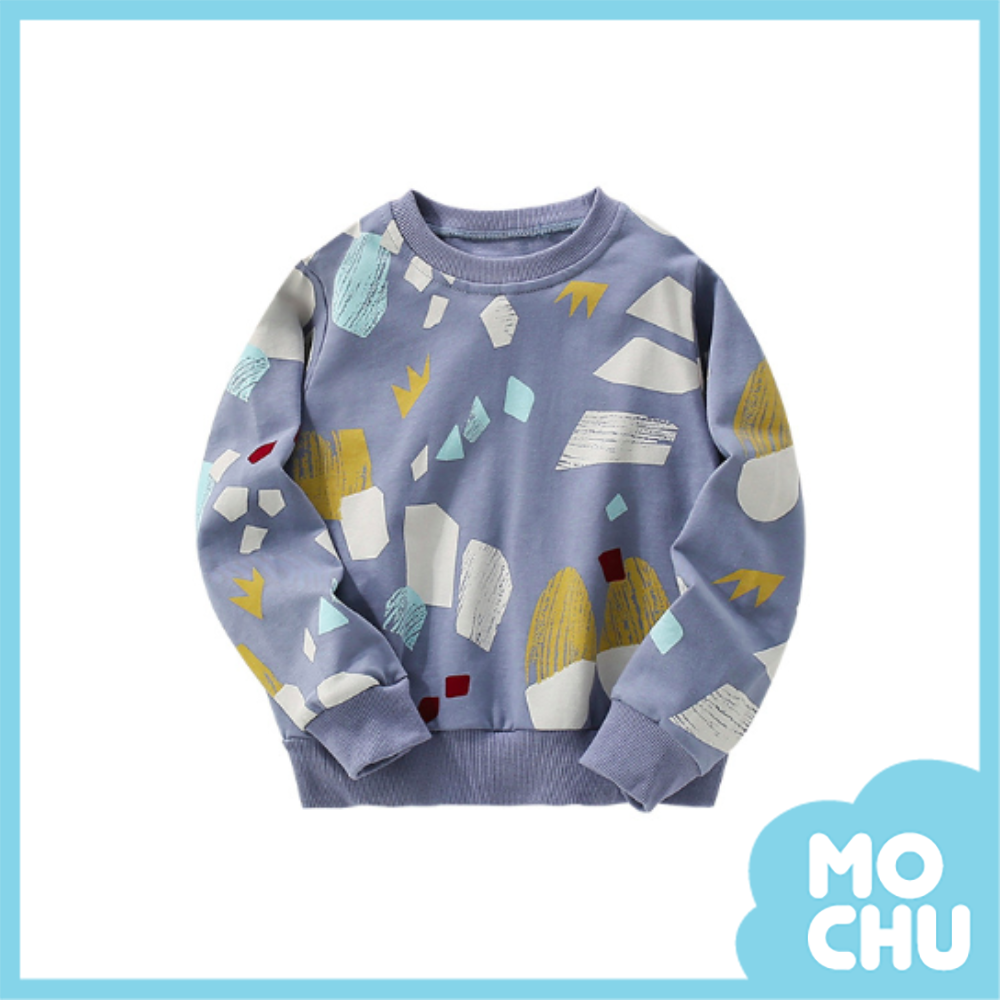 色塊樹林長袖上衣