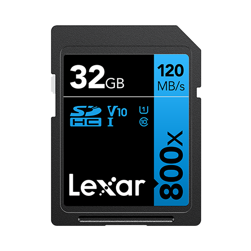 LEXAR High-Performance 800x PRO SDHC™ UHS-I CARD BLUE SERIES 32GB/64GB/128GB/256GB U1 V10(up to150MB/s read)