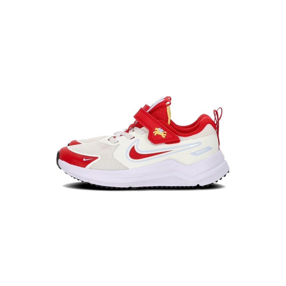 Nike Cosmic Runner 中童 白紅色 馬年 魔鬼氈 網布 透氣 運動 跑鞋 慢跑鞋 IQ1141-161