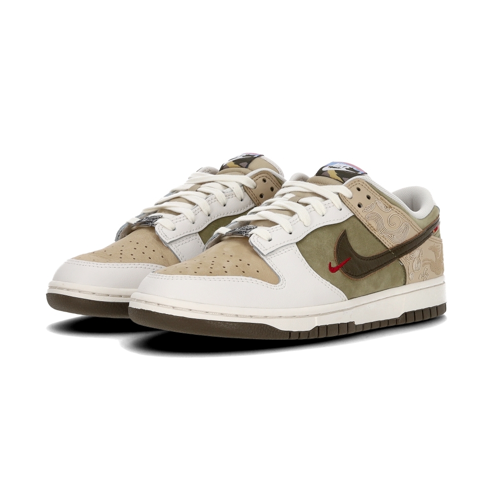 Nike Dunk Low CNY 男鞋 亞麻棕色 馬年 新年限定 麂皮 刺繡 休閒鞋 運動鞋 IQ1118-220