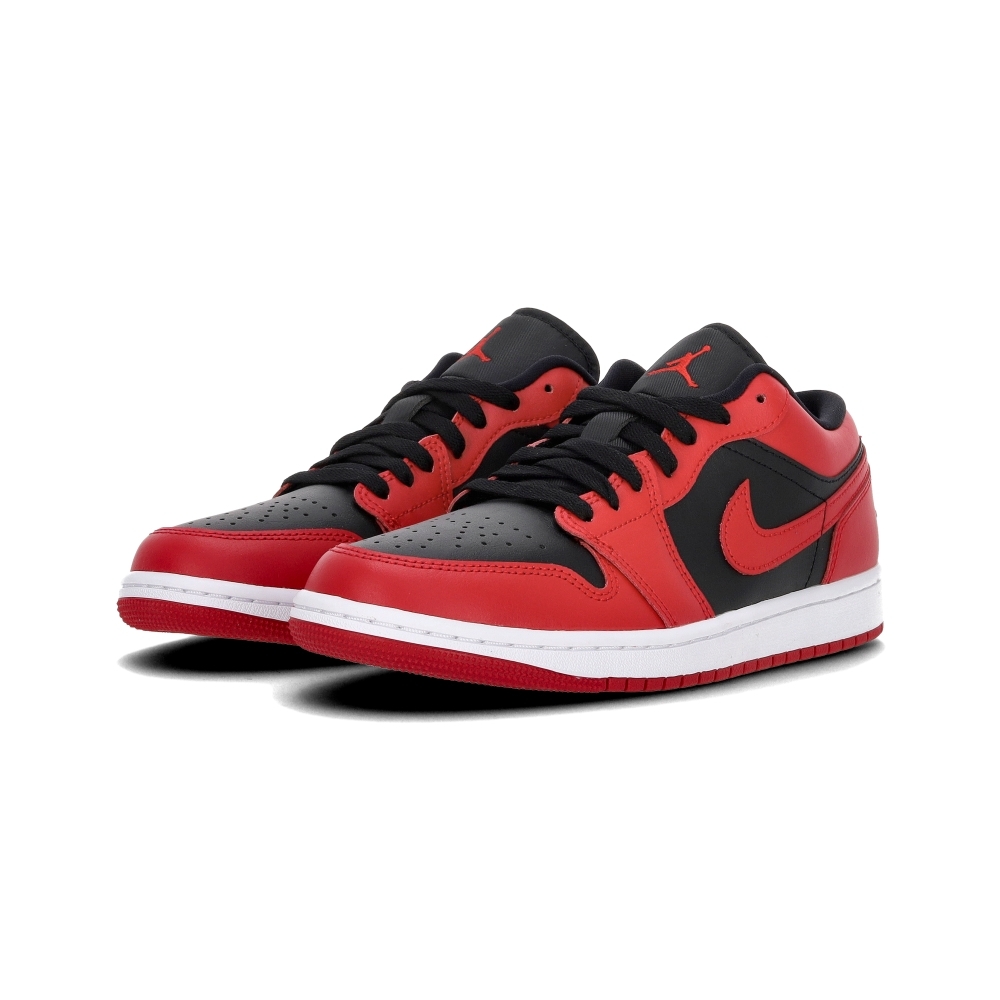 Nike Air Jordan 1 Low 男鞋 黑紅色 反轉黑紅 限量 運動 AJ1 籃球鞋 553558-606