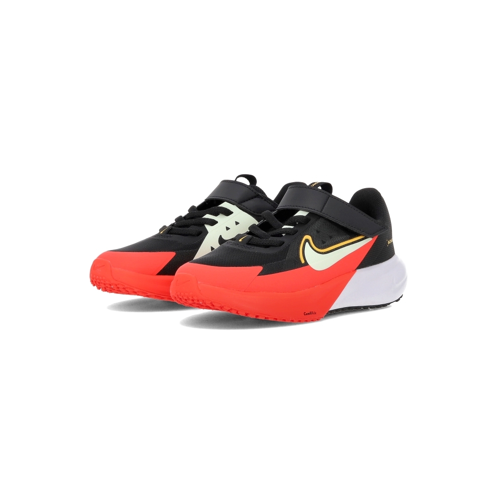 Nike Sonic Fly 中童 童鞋 黑紅白色 運動 魔鬼氈 網布 透氣 慢跑鞋 FZ0016-005