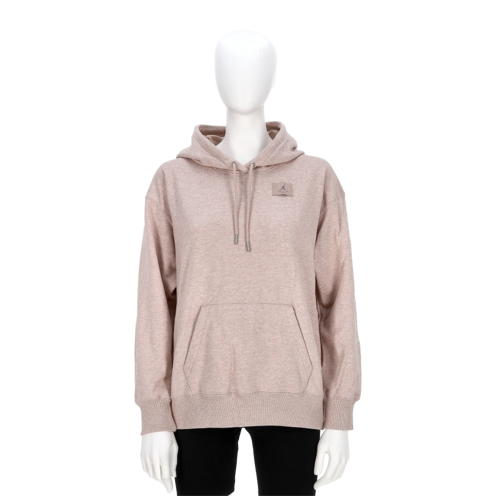 Nike J Flt Flc Ft Po 24 女款 粉色 寬鬆 毛圈布 帽T 連帽 長袖 HJ1312-292