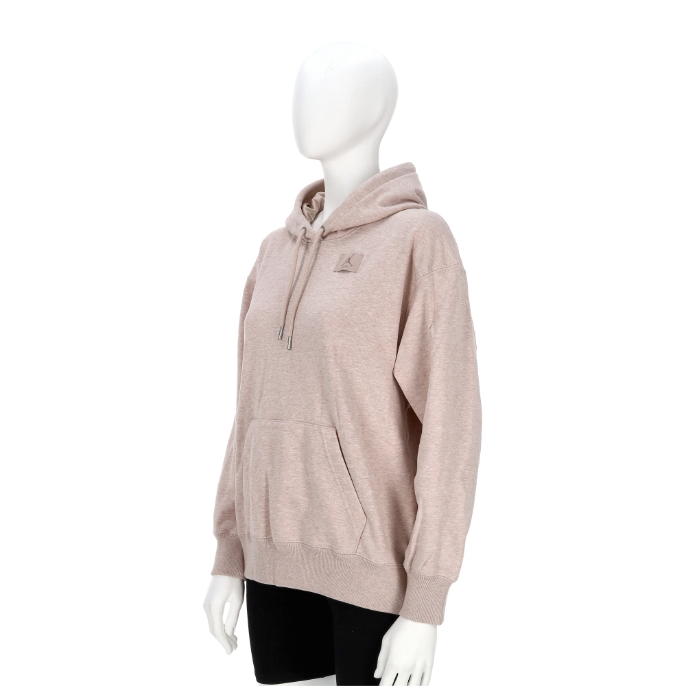 Nike J Flt Flc Ft Po 24 女款 粉色 寬鬆 毛圈布 帽T 連帽 長袖 HJ1312-292