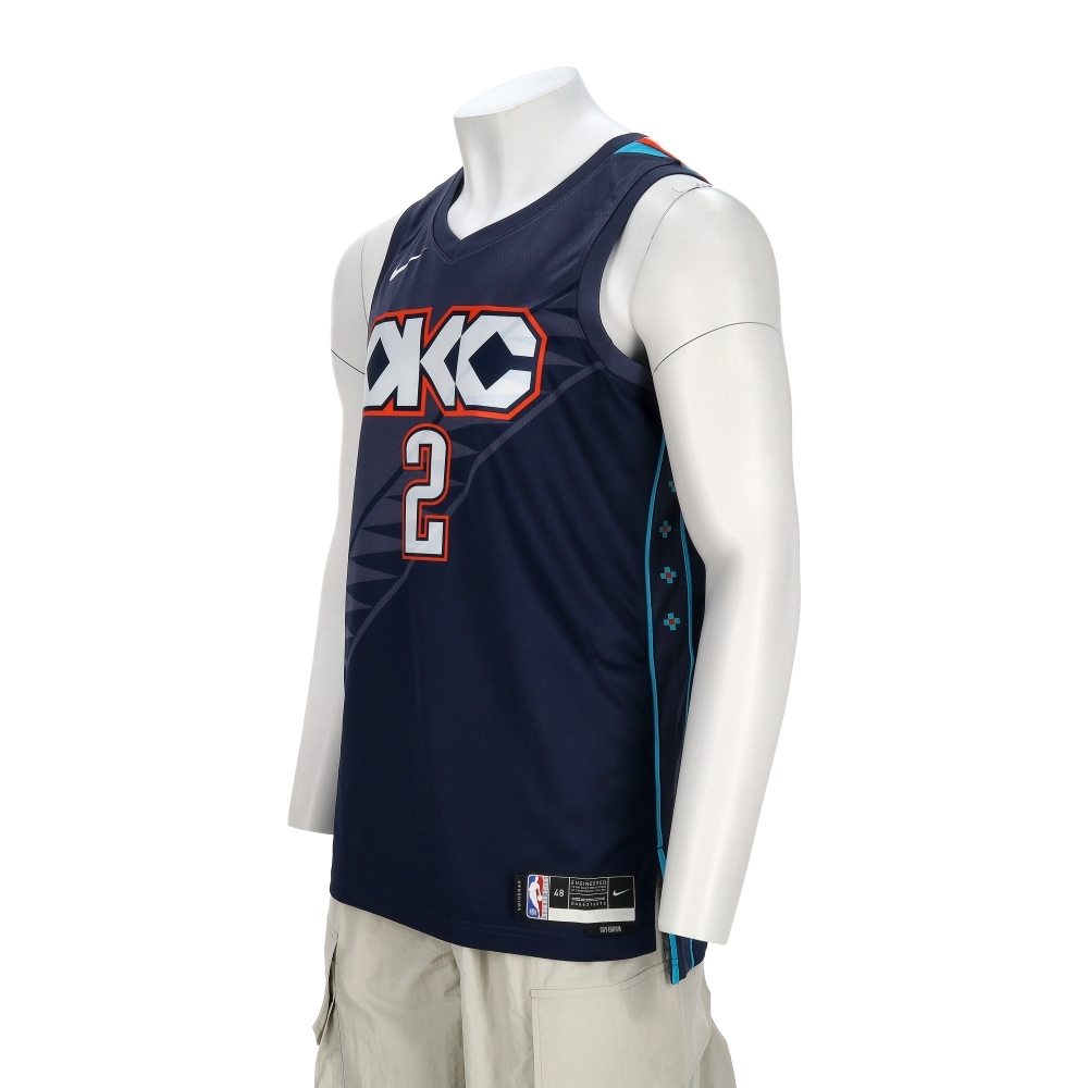 Nike Swgmn Jsy Ce 25 男款 藍色 NBA 雷霆 籃球 運動 球衣 背心 HM5990-437