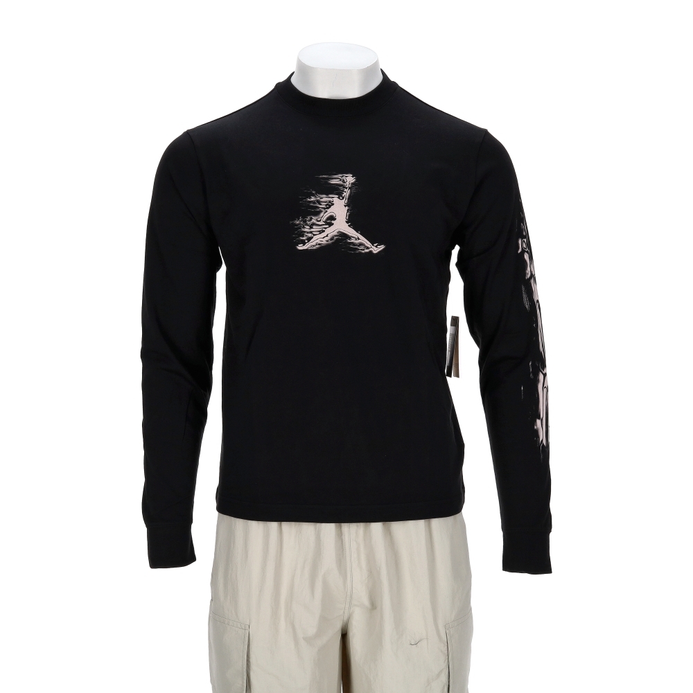 Nike J Df Sprt Gfx Ls Crew 男款 黑色 喬丹 印花 大學T 長袖 HQ9039-010