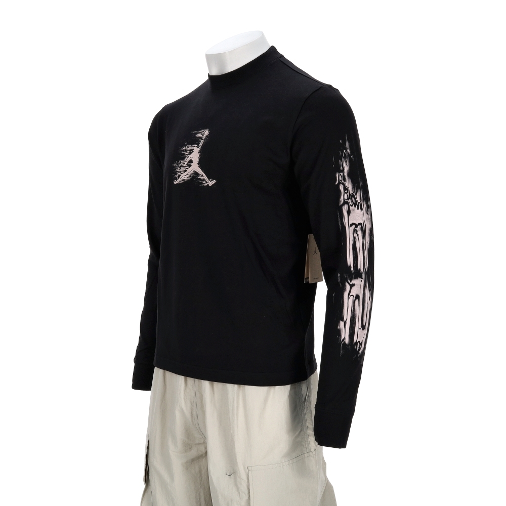 Nike J Df Sprt Gfx Ls Crew 男款 黑色 喬丹 印花 大學T 長袖 HQ9039-010