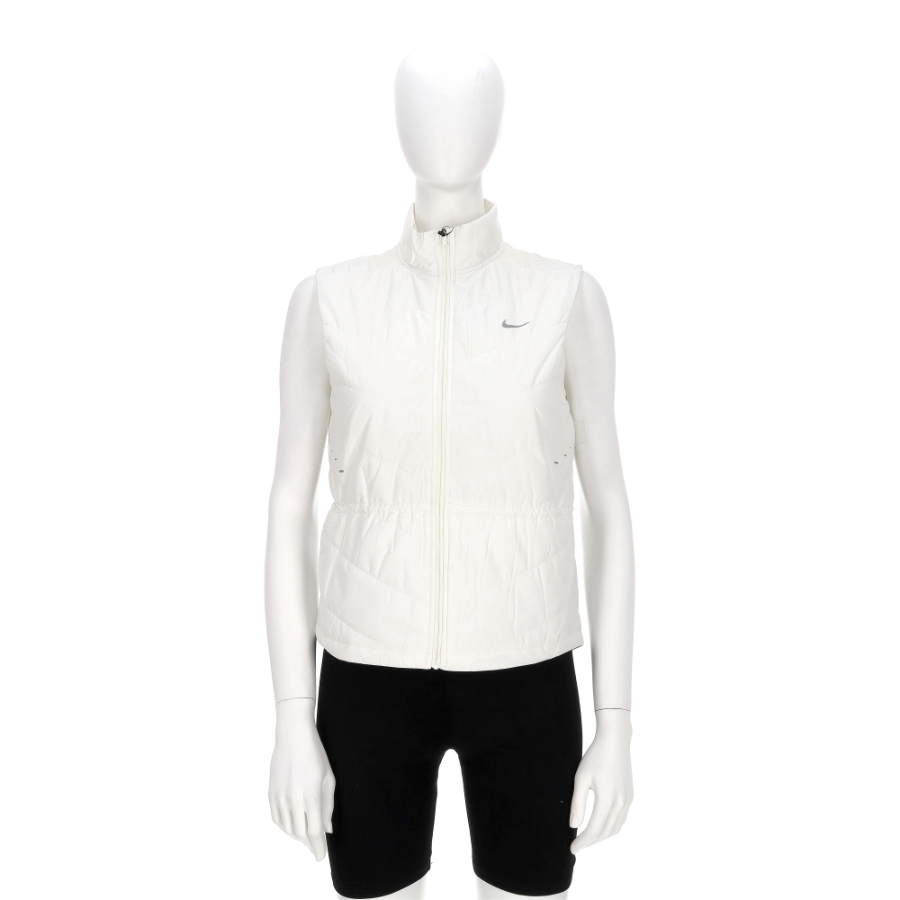 Nike Swift Tf Fill Vest 女款 米白色 立領 保暖 哨子 慢跑 背心 HV2656-133