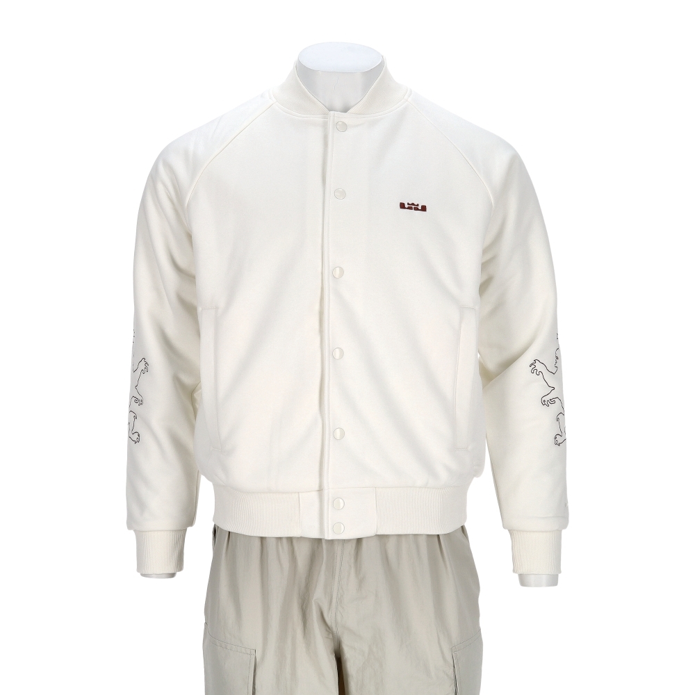 Nike Tf Filled Si Jkt 男款 白色 刺繡 棒球外套 夾克 外套 HV3499-133