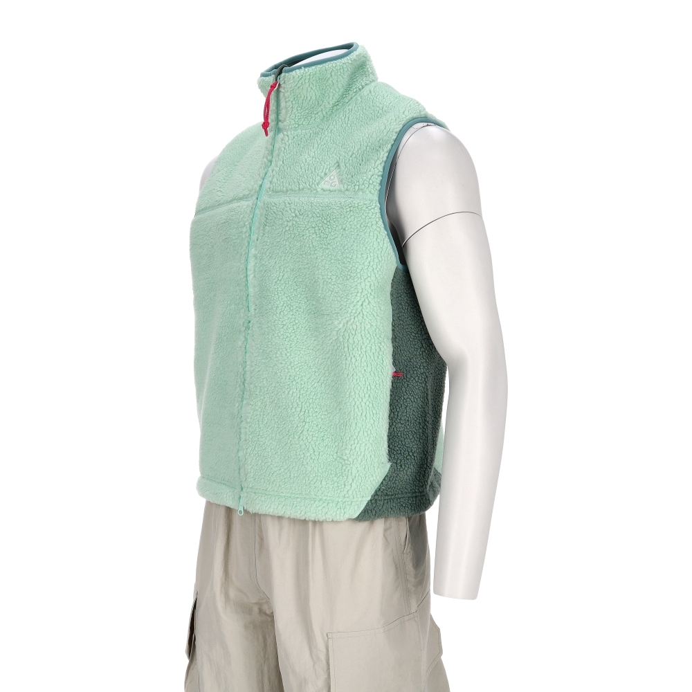 Nike Acg Tfadv Canwell Glcr Ve 男款 薄荷綠色 立領 仿羊羔絨 背心 HV1113-353