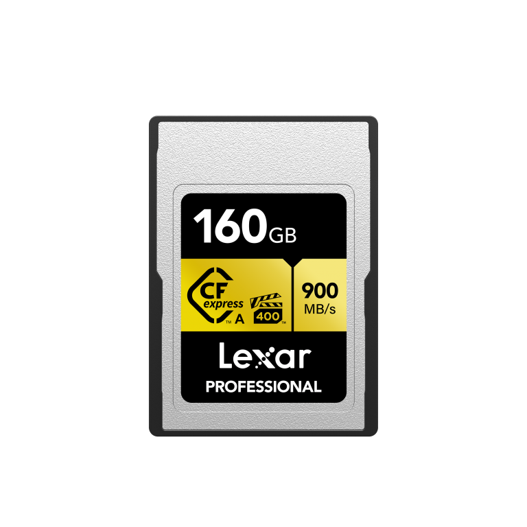 Lexar® Professional CFexpress™ Type A Card GOLD Series 80GB/160GB/320GB(up to 900MB/s read, 800MB/s write)