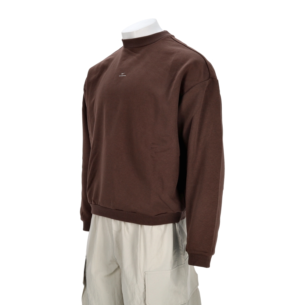 Nike Si Brsh Crew 男款 棕色 刷毛 寬鬆 大學T 長袖 IM5902-237