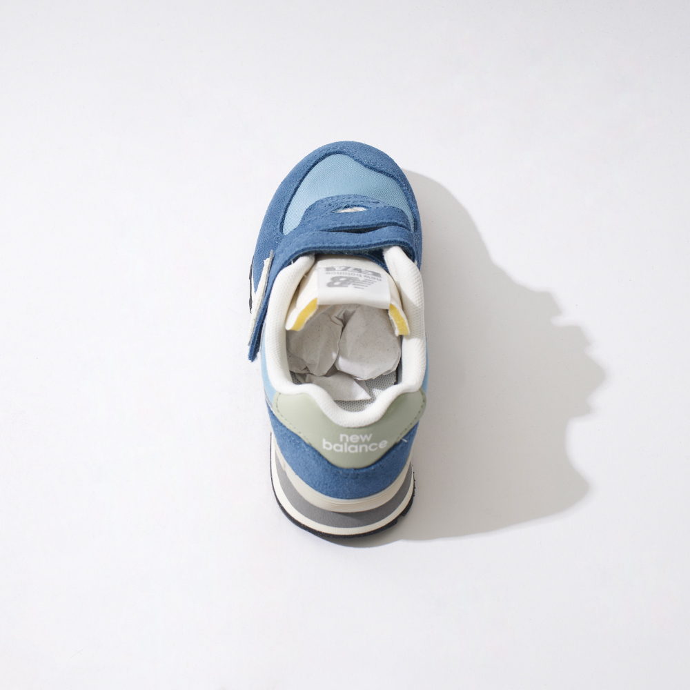 New Balance 574 中童 童鞋 藍色 魔鬼氈 麂皮 親子鞋 運動 休閒鞋 PV574BLE