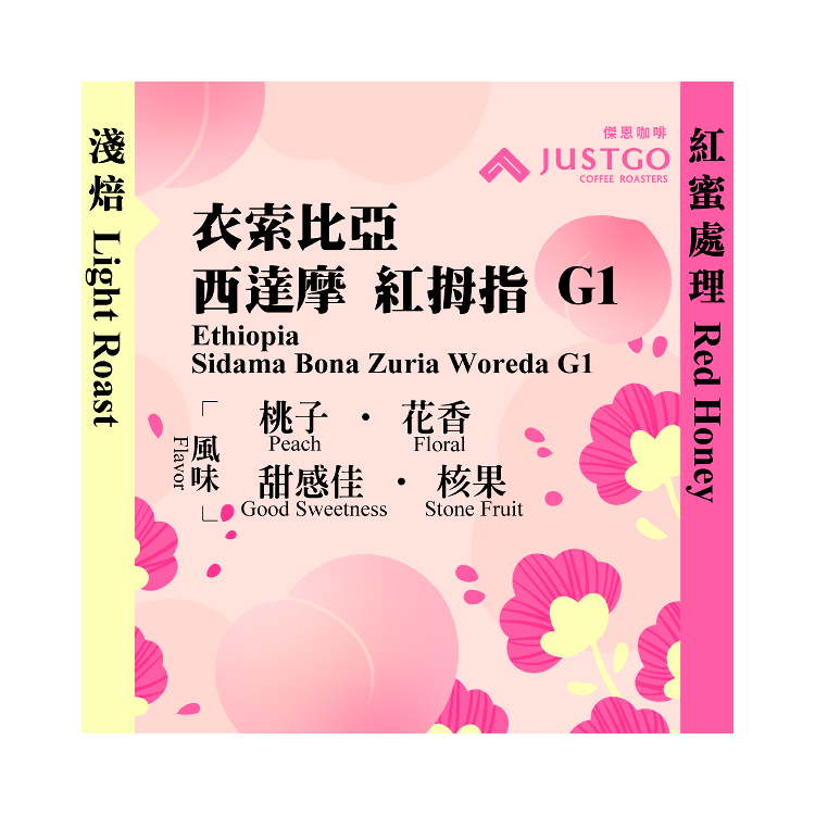 [淺焙] 衣索比亞 西達摩 紅拇指 G1 [紅蜜處理]