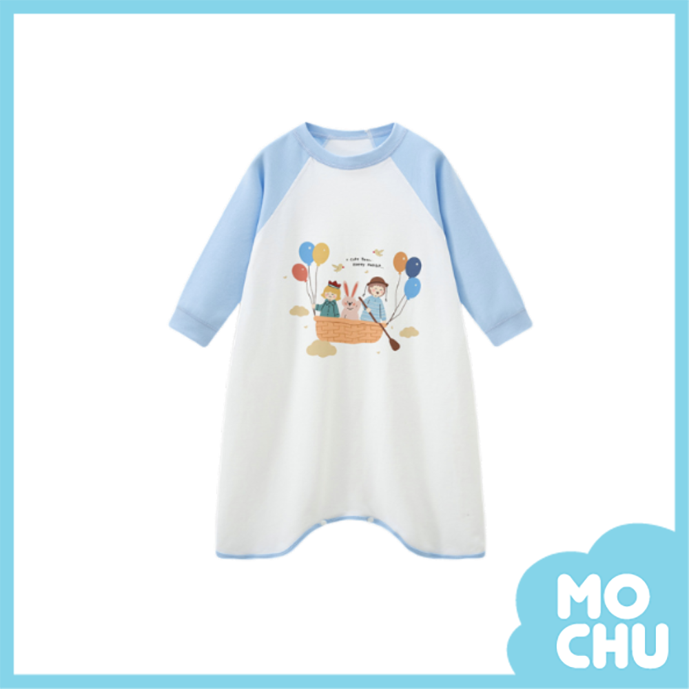 划船旅行長袖家居睡裙