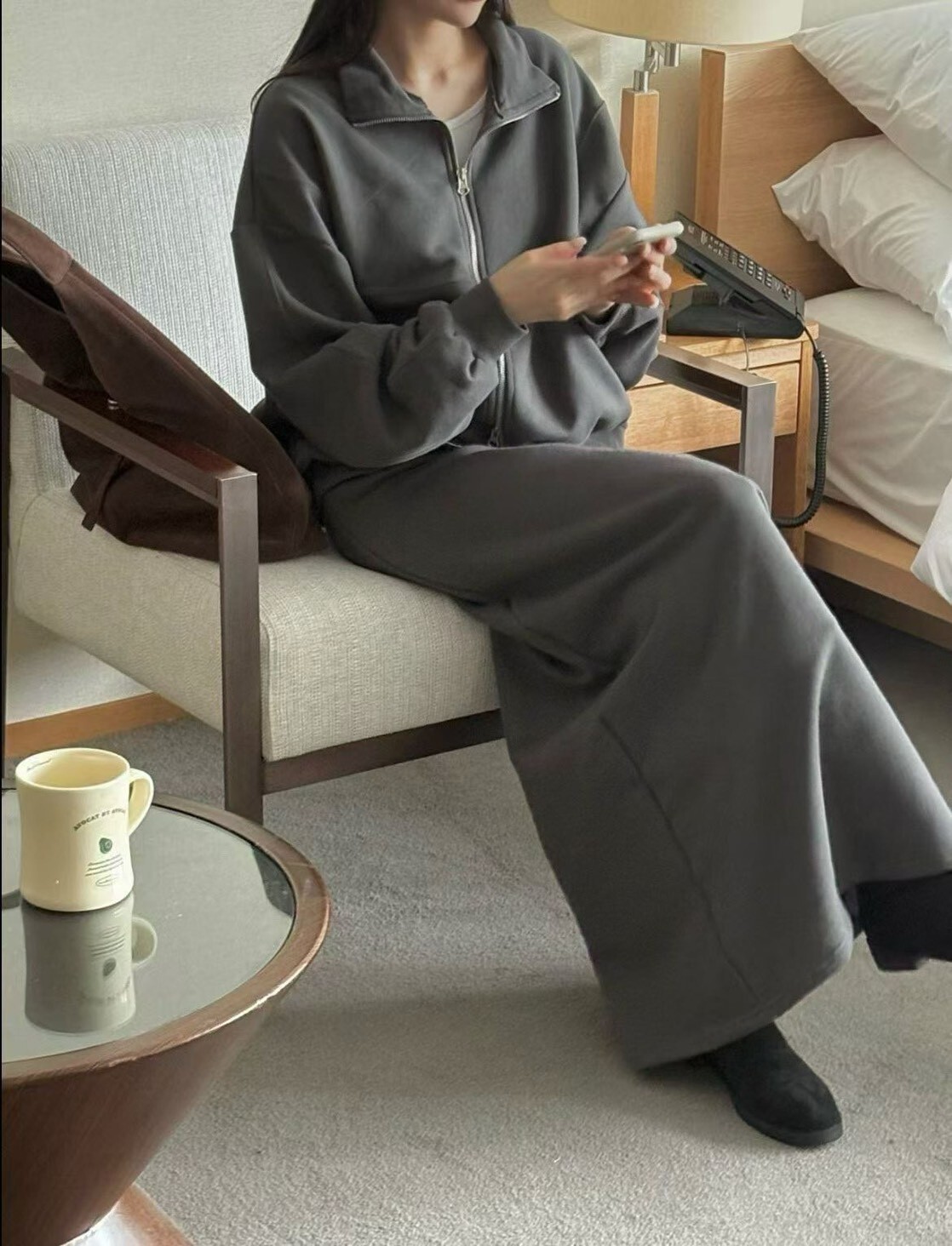 RIFF 鬆弛感輕奢拉鍊套裝