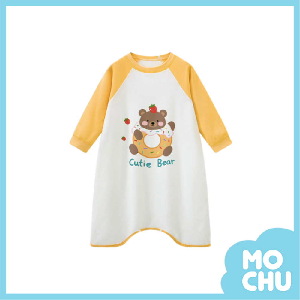熊熊甜甜圈長袖家居睡裙