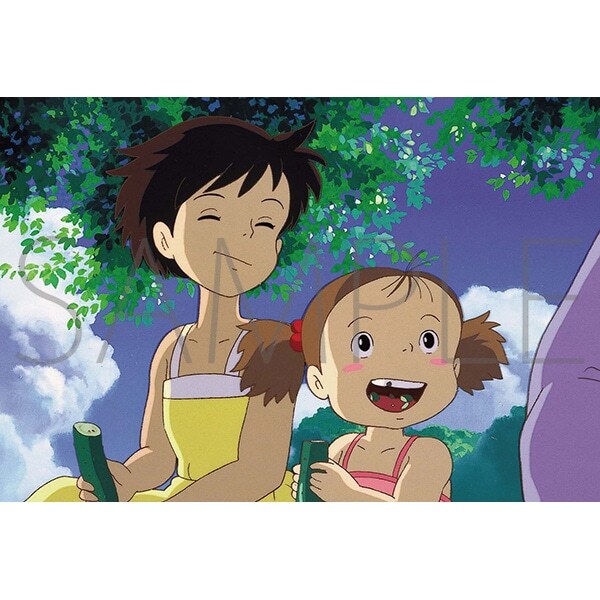 ポストカード　食べ物シリーズ　となりのトトロ　おばあちゃんのキュウリ