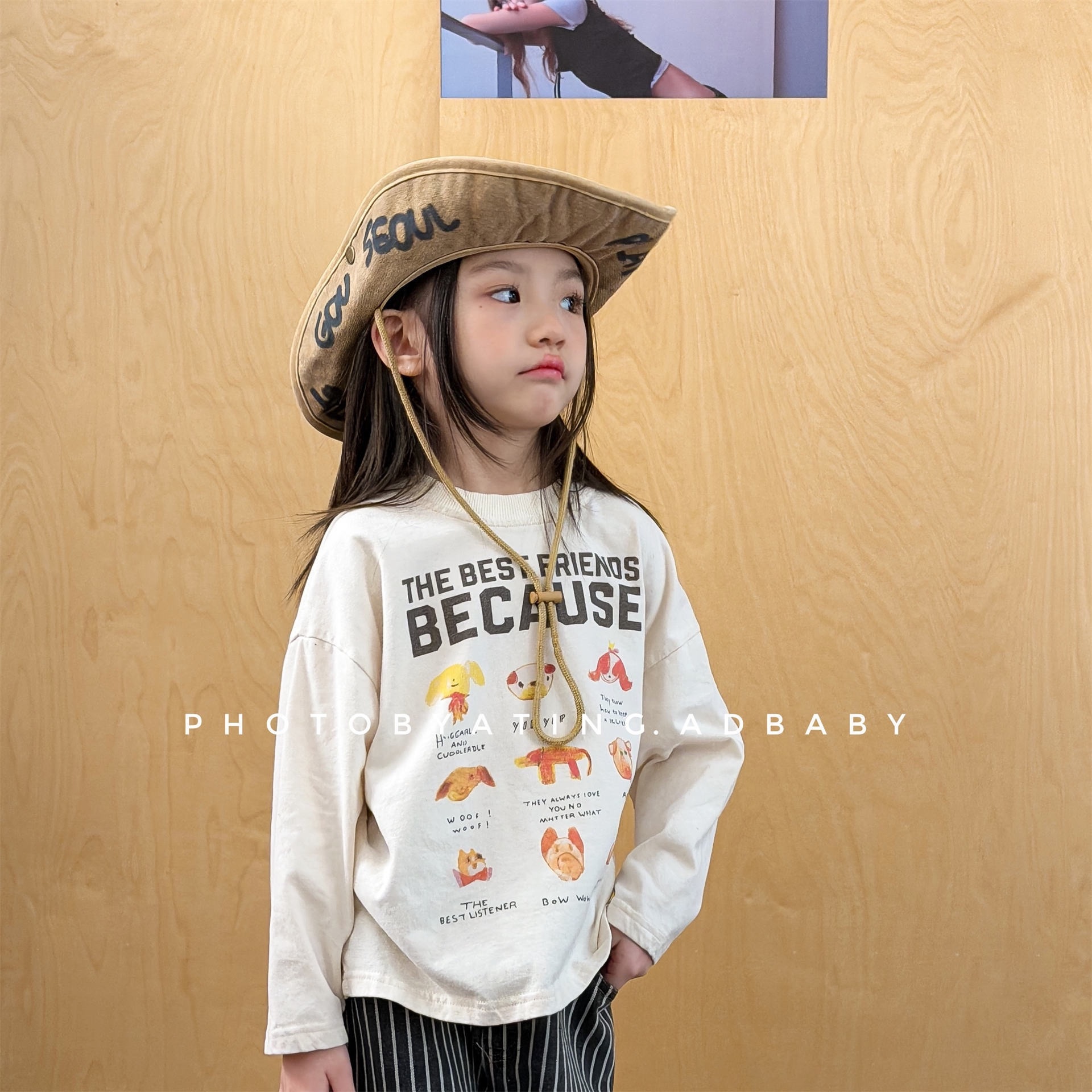 日系復古friends上衣