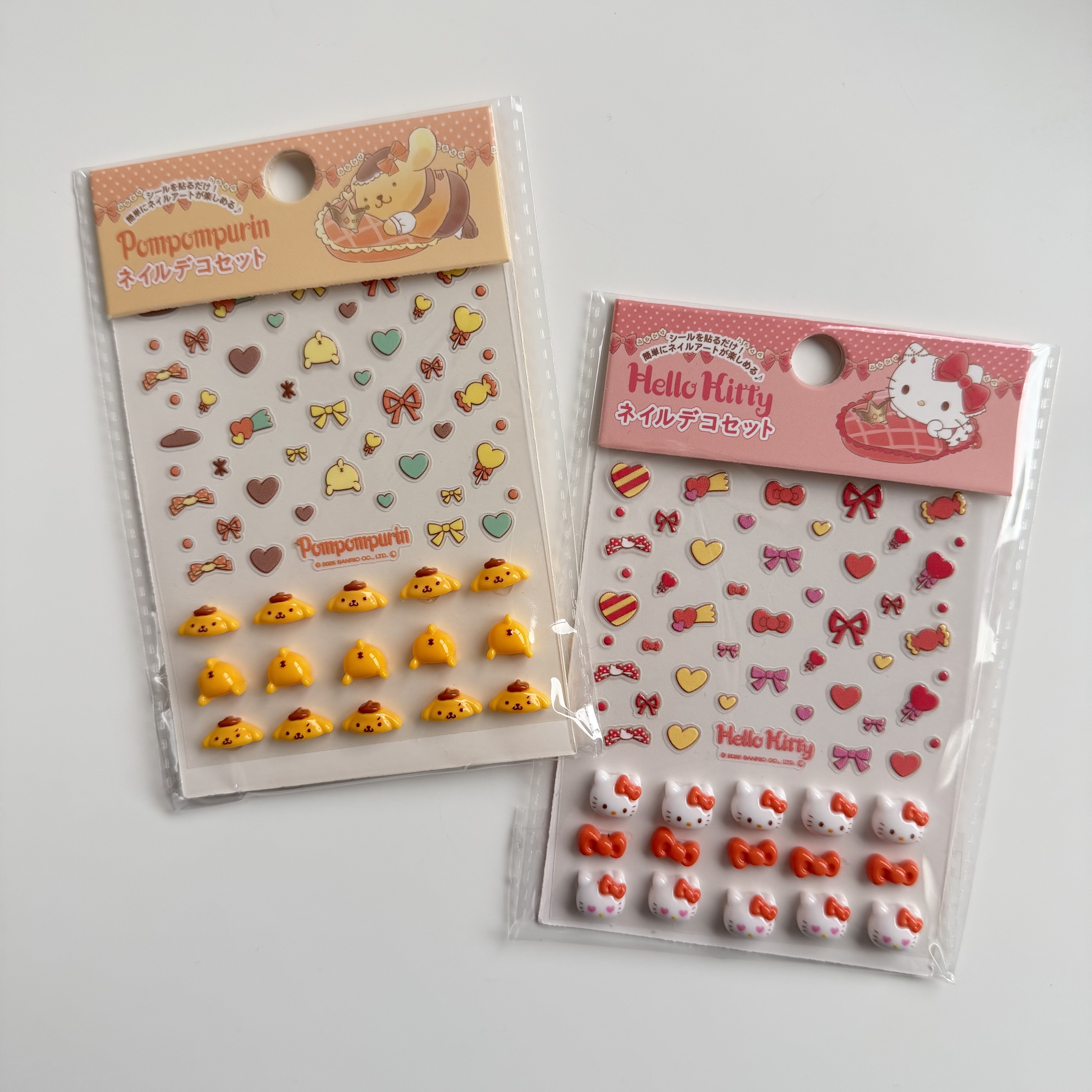 現貨┃三麗鷗 SANRIO KITTY 布丁狗 立體 指甲貼 美甲貼