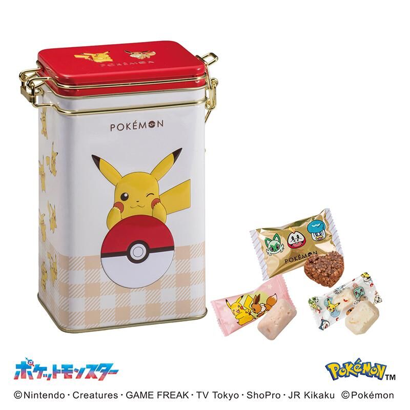 【預購】JN123008 Pokemon 脆米朱古力七粒裝鐵罐