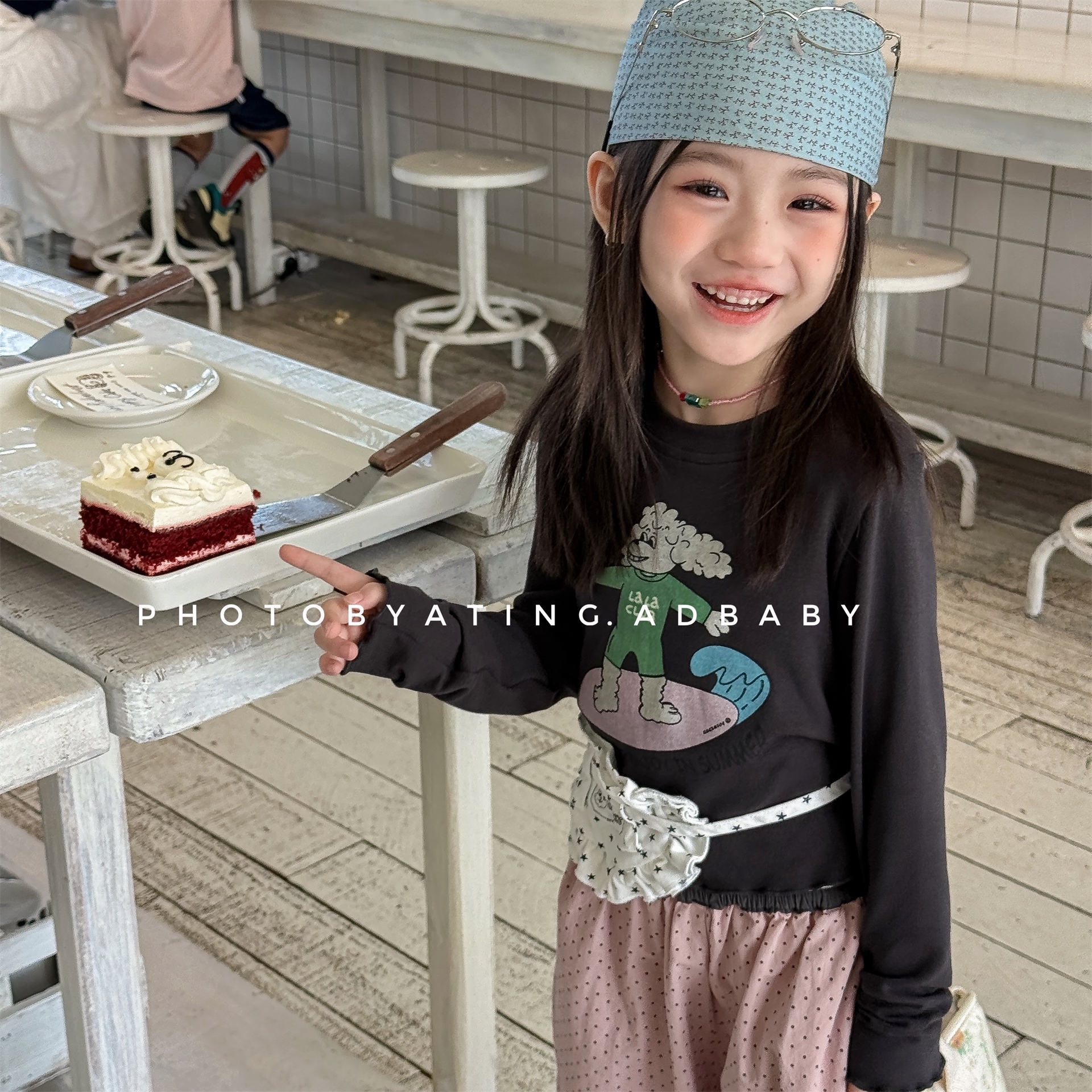 兩色chill小動物上衣