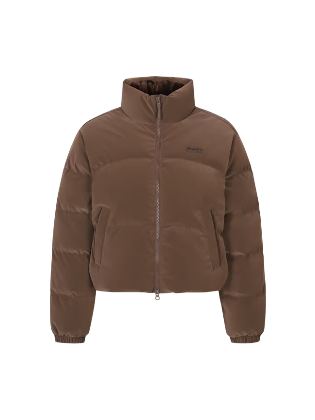 【代購】Discovery 女性 Hayney Glow Down Short Padding 光澤感鵝絨短版羽絨外套 – 顯瘦俐落・冬季時尚保暖