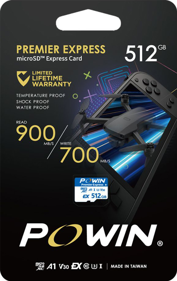Powin NS2 專用 microSD Express 記憶卡 512GB