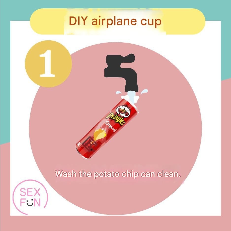 Clean potato chip tube for DIY male masturbator