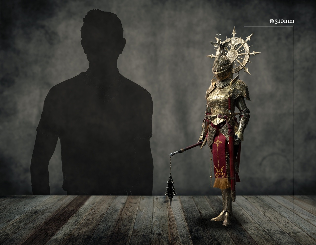 (預訂) COOMODEL NO.SW002 1/6 劍亂風雲 聖殿黃金守衛黃銅版