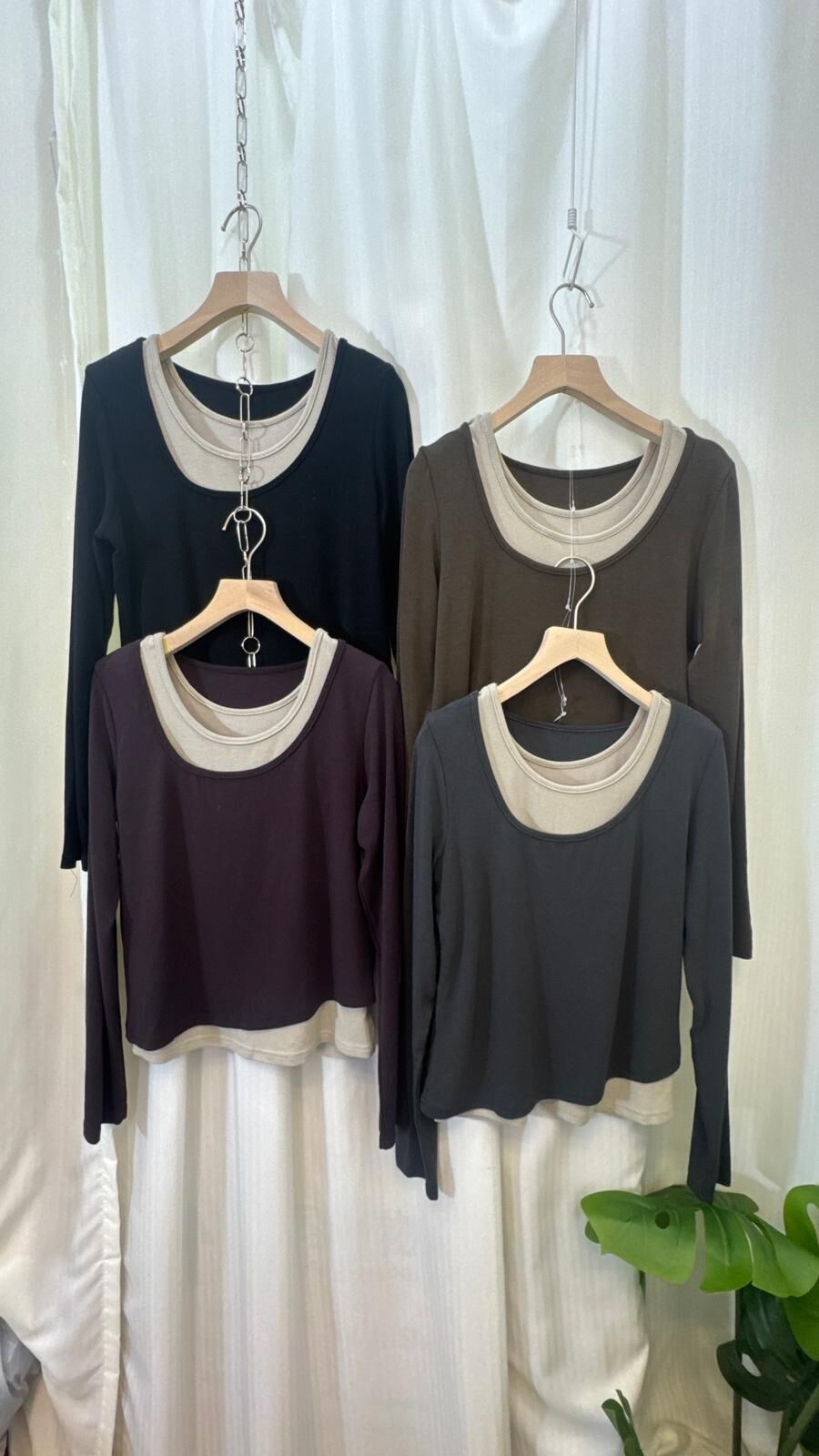 修身假兩件打底