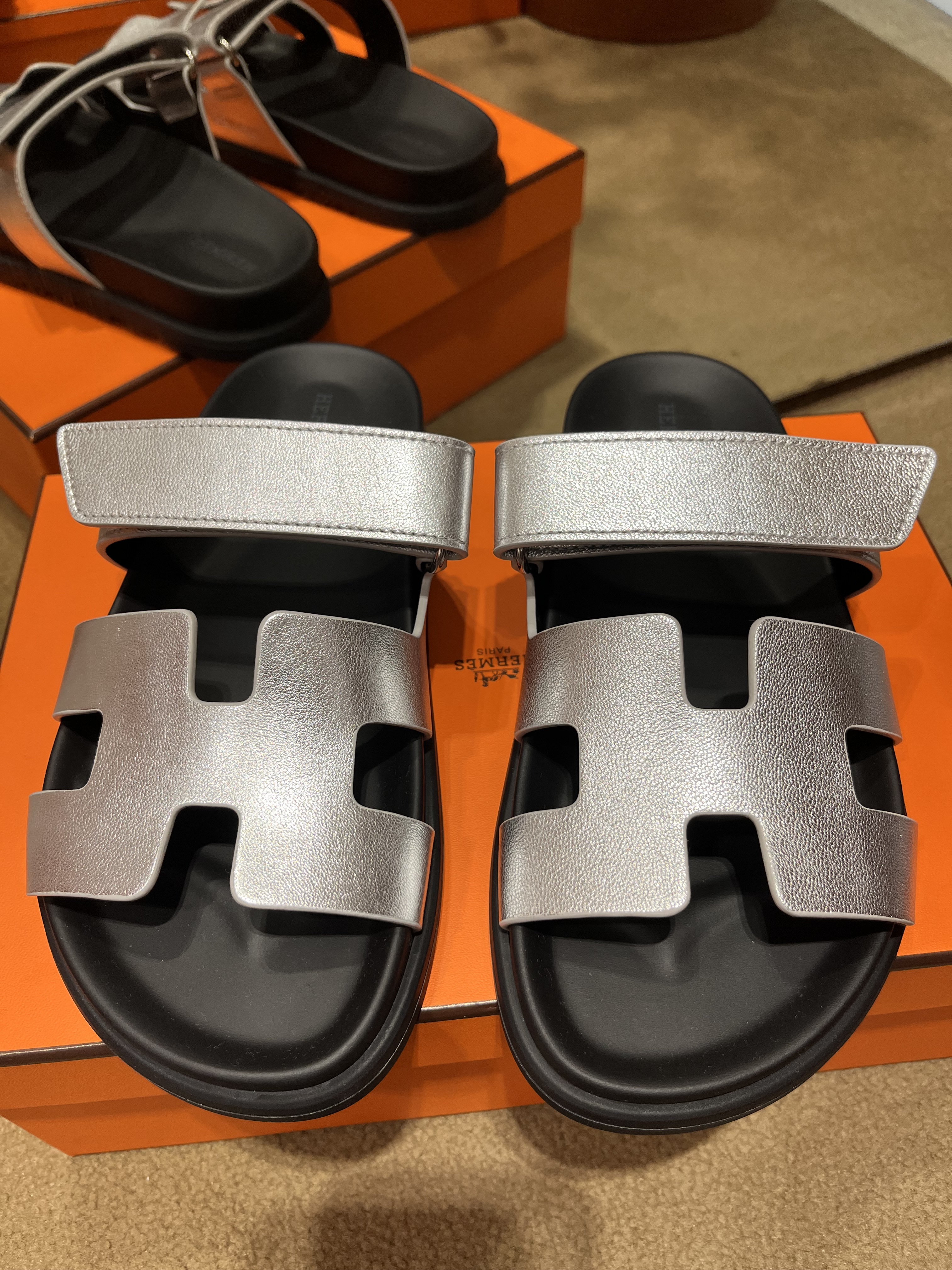 Chypre sandal Gris Argenté #37