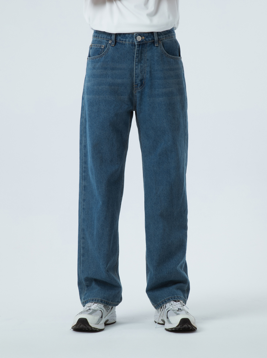 【期間限定】經典水洗寬鬆直筒褲