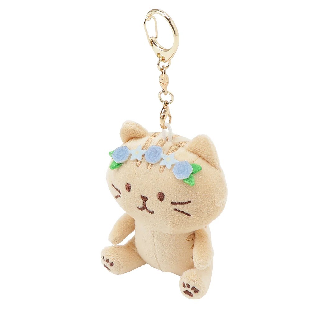 FukuFuku Cat Flower Keychain - ChaChaMaru